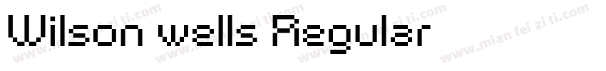 Wilson wells Regular字体转换